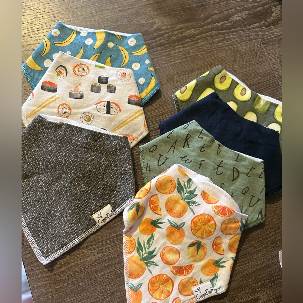 Copper Pearl bibs